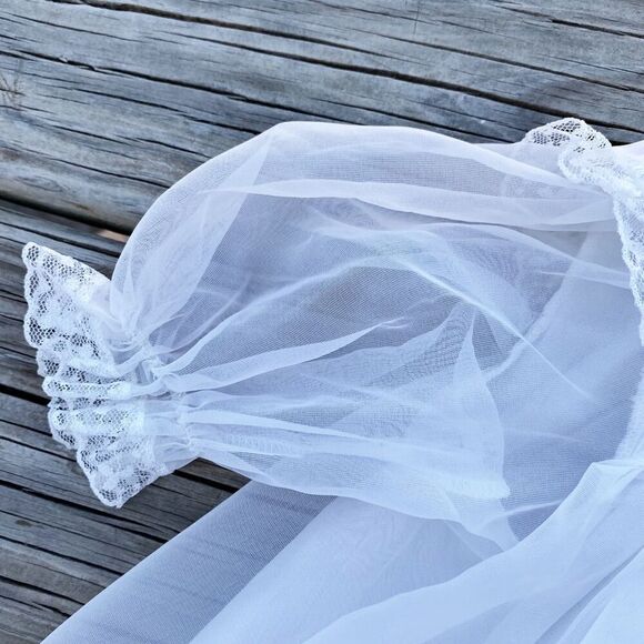 Vintage White Tie-Front Infant Jacket - Picture 4 of 7